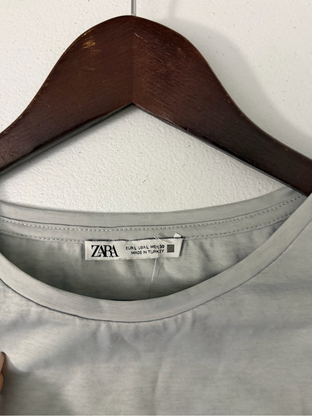 Zara Light Gray Ruffle Shoulder Tank Top - Picture 4 of 5